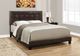 Monarch Specialties Inc. Brown Leather Queen Bed-1