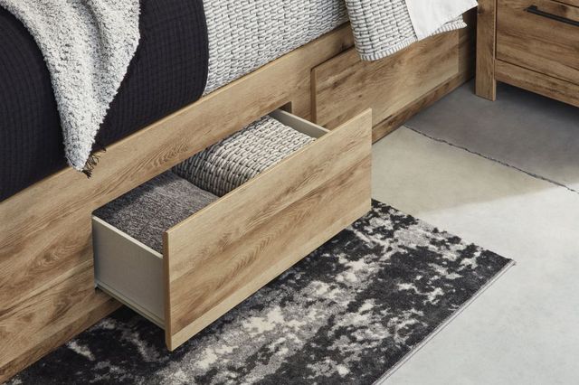 Signature Design by Ashley® Hyanna Tan Brown Queen Storage Panel Bed-3