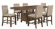 Steve Silver Co. Garland 7-Piece Distressed Toffee/Gray Counter Dining Table Set-0