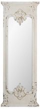 A & B Home Distressed White Mirror-1