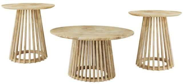 Coaster® Touhy 3-Piece Natural Occasional Table-0