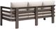 Zuo® Modern Bal Harbor Brown/White Aluminum Outdoor Sofa-3