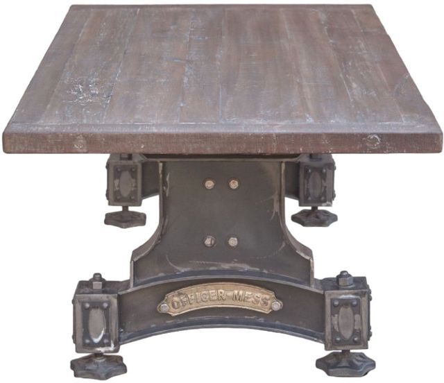 Home Trends & Design Old Mill Natural Patina Coffee Table-2