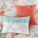 Olliix by Madison Park Coral Full/Queen Pebble Beach 6 Piece Cotton Sateen Reversible Coverlet Set-2