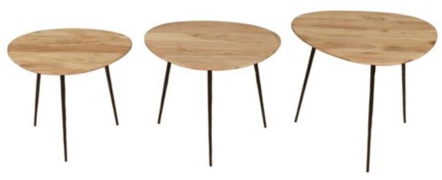 Jofran Inc. Global Archive Reeves 3-Piece Natural Nesting Table Set-2