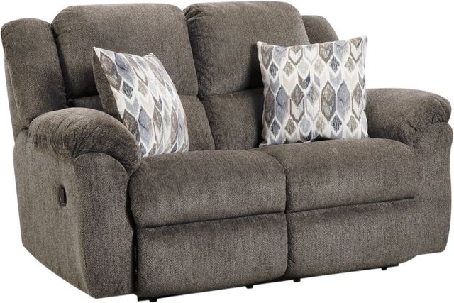 HomeStretch Newport Clove Double Manual Reclining Loveseat-0