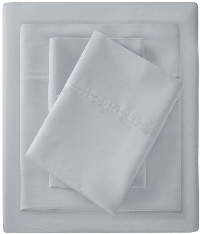 Olliix by Sleep Philosophy 3 Piece Grey Full Rayon From Bamboo Sheet Set-0