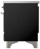 Ilve® Majestic III 40" Glossy Black Pro Style Induction Range with Triple Glass Door and Chrome Trim-4