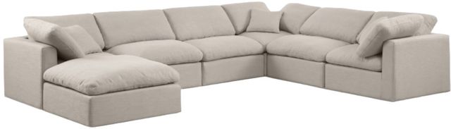 Meridian Furniture Indulge 7-Piece Beige Modular Sectional-0