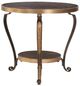 Century® Grand Tour Furniture Antique Gold Lamp Table-0