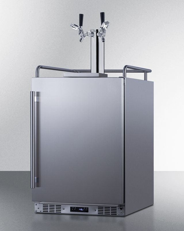 Summit® Commercial 24" Stainless Steel Built-In Outdoor Beer Kegerator-3