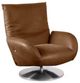 Bassett® Furniture Ranlo Chocolate Swivel Arm Chair-0