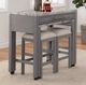 Furniture of America® Whitehall 3-Piece Light Gray Counter Height Dining Set-1