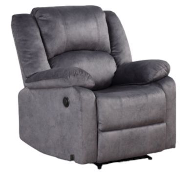 Milton Greens Stars Blue/Gray Power Recliner Chair-0