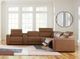 Signature Design by Ashley® Magic Man 6-Piece Caramel Power Reclining Sectional with Console-4