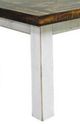 Million Dollar Rustic Econo White Cocktail Table with Brown Top -1