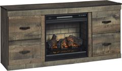 Signature Design by Ashley® Trinell Brown Stand with Electric Fireplace