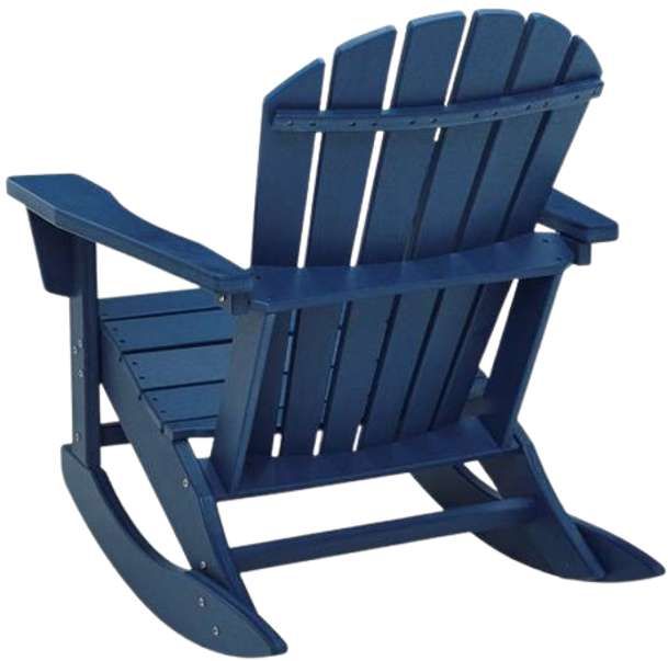 Signature Design by Ashley® Sundown Shores Blue Wooden Outdoor Rocking Chair-3
