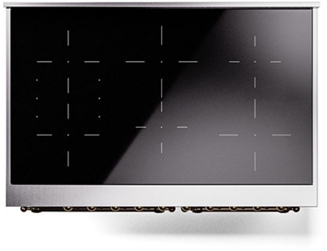 Ilve® Nostalgie II Series 40" Graphite Matte Pro Style Induction Range-2
