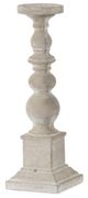 A & B Home Gray Cement Pillar Candleholder-1