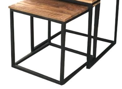 Jaipur Furniture Industrial Range Sawn Nesting Table-1