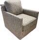 Fusion Furniture Charlotte Parchment Navato Hemp Swivel Glider Chair-0