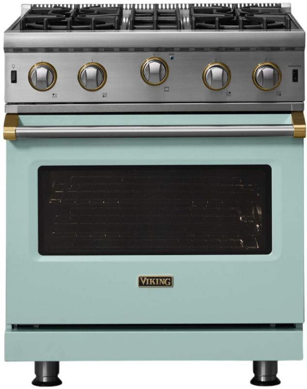 Viking® 5 Series 30" Splash Pro Style Gas Range-0