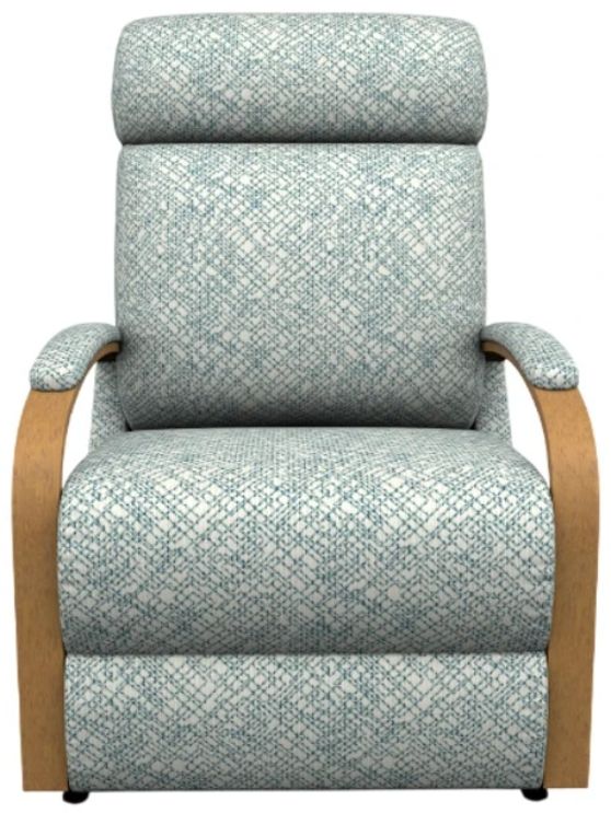 Best® Home Furnishings Customizable Kinetix Power Space Saver Recliner with Honey Birch Legs-1