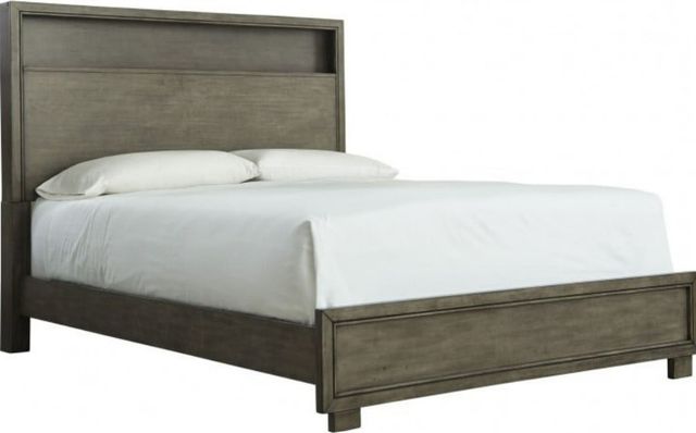 Signature Design by Ashley® Arnett 4-Piece Smoky Gray Queen Bookcase Bed Set-1