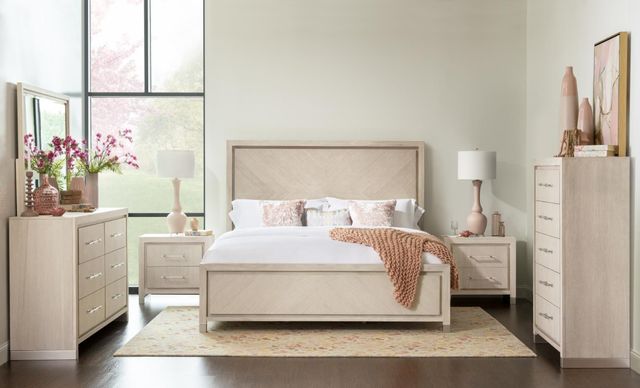 Legacy Classic Bliss Soft Cashmere King Panel Bed with LED-1