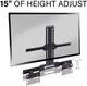 Sanus® Black Extendable Sound Bar Wall Mount for Sonos Arc-2
