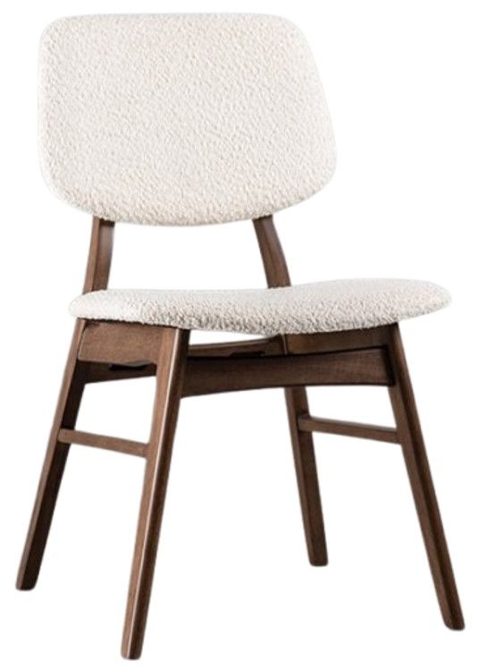 Furniture of America® Uzwil 2-Piece Beige/Walnut Side Chair Set-0