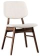 Furniture of America® Uzwil 2-Piece Beige/Walnut Side Chair Set-0