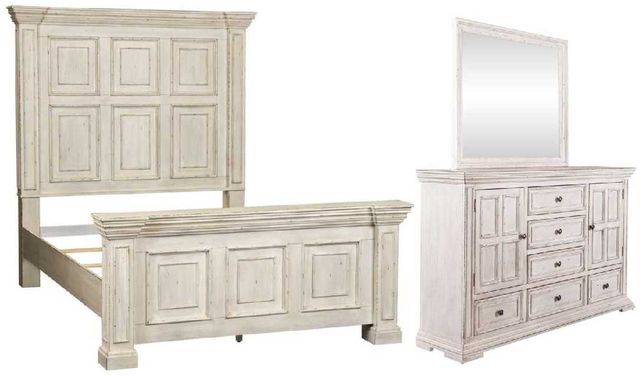 Liberty Furniture Big Valley 3-Piece Whitestone Queen Bedroom Set-0