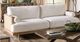 Furniture of America® Alesund Beige/ Light Oak Sofa-0