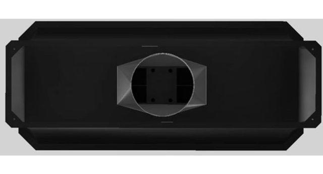 Vent-A-Hood® Designer Series 66" Black Island Range Hood-2
