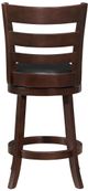 Homelegance® Edmond Black/Dark Cherry Swivel Counter Chair-4