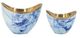 A & B Home Blue/Gold/White Bowl-3