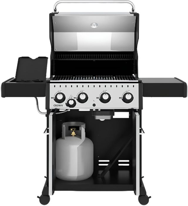 Broil King® Crown™ S 440 4-Burner Stainless Steel Freestanding Natural Gas Grill-1