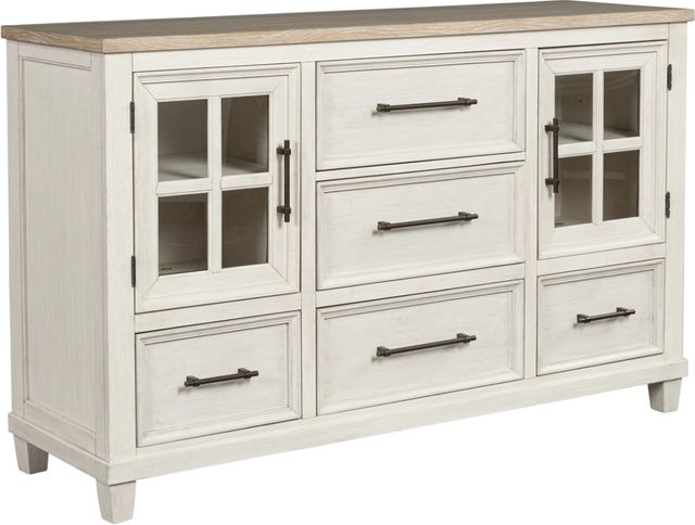 Benchcraft® Shaybrock 3-Piece Antique White King Panel Bedroom Set-2