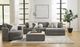 Albany Industries 2-Piece Doodle Iron Sectional-1