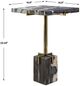 Uttermost® Rowman Woodtone End Table with Gold Base-2