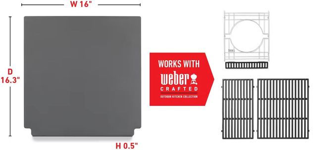 Weber® Crafted® Rust-Resistant Griddle Insert-1