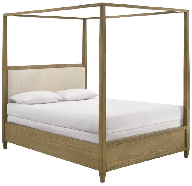 Crown Mark Sienna Natural Queen Canopy Bed-0