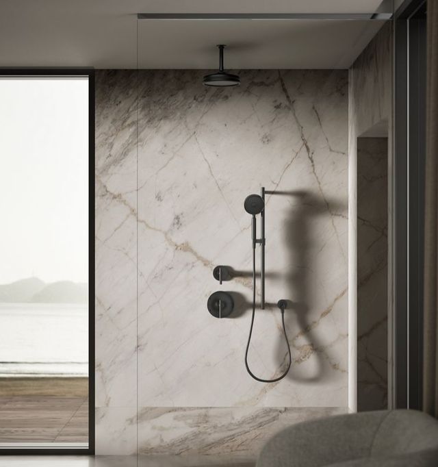 KOHLER® Matte Black 1.75 GPM Traditional 10" Single-Function Rainhead-2