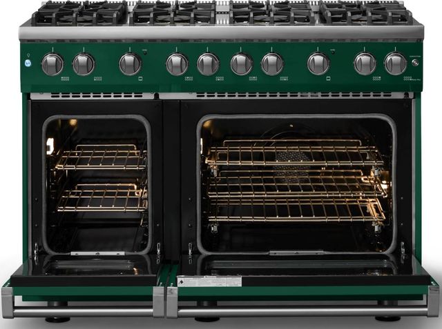 Viking® 5 Series 48" Ivy Pro Style Gas (LP) Range with Polished Chrome Trim-1