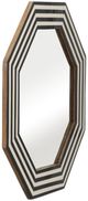 Sagebrook Home Black/White Octagon Mirror-1