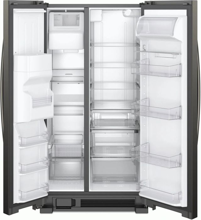 Whirlpool® 33 in. 21.4 Cu. Ft. Black Stainless Steel Side-by-Side Refrigerator-1