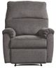Signature Design by Ashley® Nerviano Gray Zero Wall Manual Recliner-2