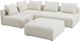TOV Furniture Hangover 4-Piece Cream Performance Boucle Modular Chaise Sectional-0